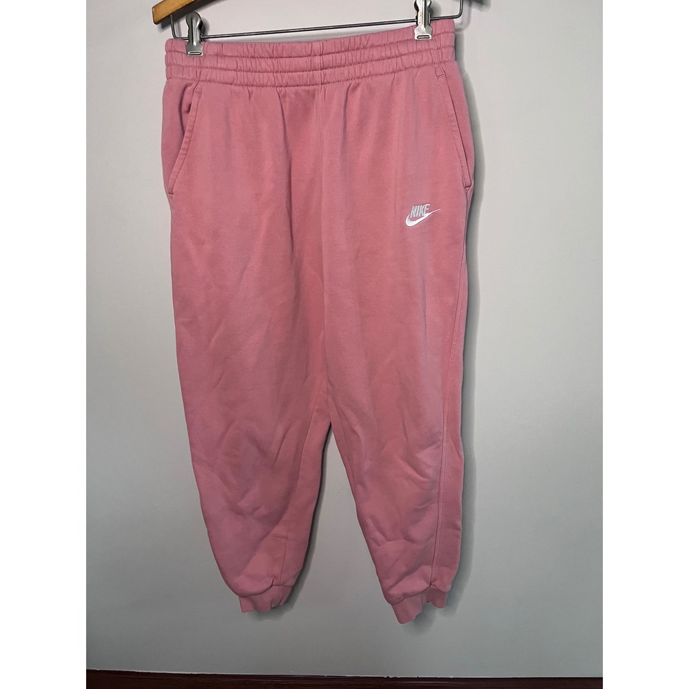 Nike Kids XL Pink Club Fleece Joggers Sweatpants Embroidered Logo Girls Boys